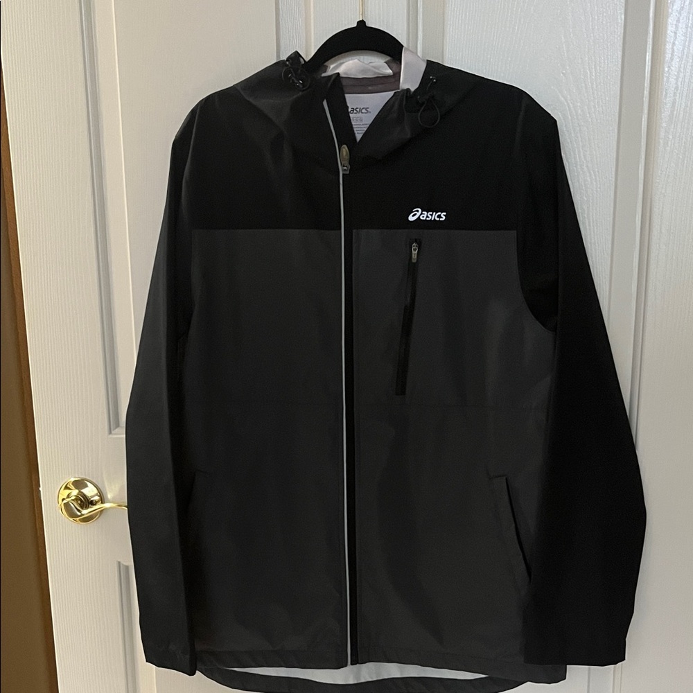 ASICS Men's Black Windbreaker Jacket